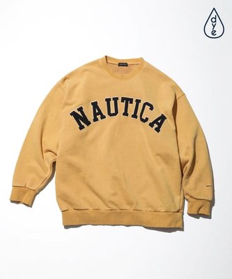 日本 NAUTICA Pigment Dyed Arch Logo Sweatshirt 2.3 長袖上衣。太陽選物社