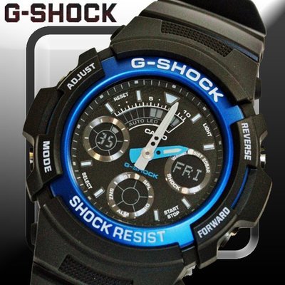 CASIO公司貨手錶 G-SHOCK三眼賽車運動錶AW-591-2 A 橡膠錶帶附發票~AW-590 DW-5600