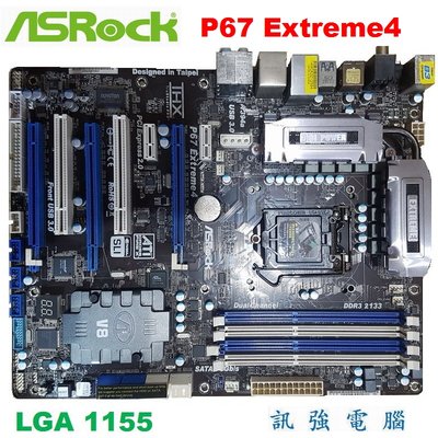 華擎 P67 Extreme4 高階主機板、1155腳位、P67晶片、支援NVIDIA Quad SL和SLI、附擋板
