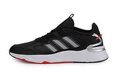 Adidas neo FUTUREFLOW 經典 復古 耐磨 反光 低幫 黑銀 休閒 運動 慢跑鞋 FZ0366 男鞋【雅妤潮鞋】