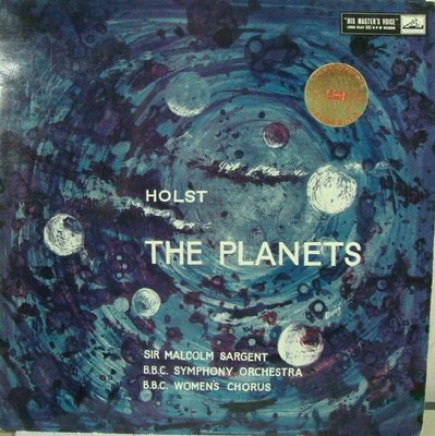 ***黑膠 Sir Sargent - Holst : The Planets 行星組曲 (英HMV白金狗首版NM)