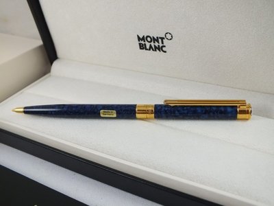 【世界名筆交流】萬寶龍貴族系列藍色大理石紋自動鉛筆