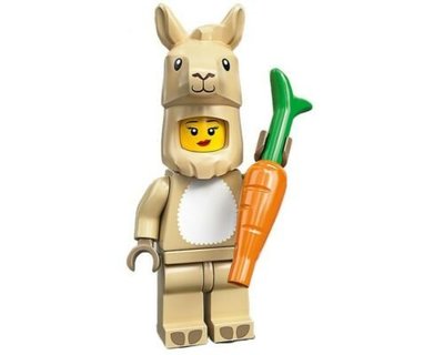LEGO 樂高 71027 20代人偶 7號 草尼馬女孩 Llama Costume Girl
