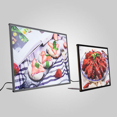 A2 A3 A4 LED相框LED菜單燈箱玻璃廣告LED餐廳菜單板廣告牌菜單LED