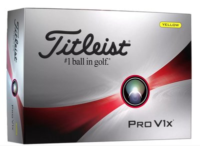 [小鷹小舖] Titleist Golf Pro V1x Yellow 高仕利 高爾夫球 長距離穩定飛行 '23 NEW