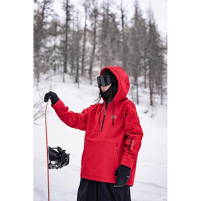 AWKA單板滑雪服衛衣女男款加厚保暖防寒戶外專業防水防風外套上衣