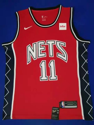 凱里·厄文(Kyrie Irving)  NBA布魯克林籃網隊 球衣 歐文復古版 11號 紅色