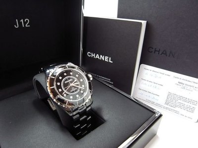 Chanel J12 H1626 Auto Diamond 38mm Watch 鑲鑽自動陶瓷錶 黑