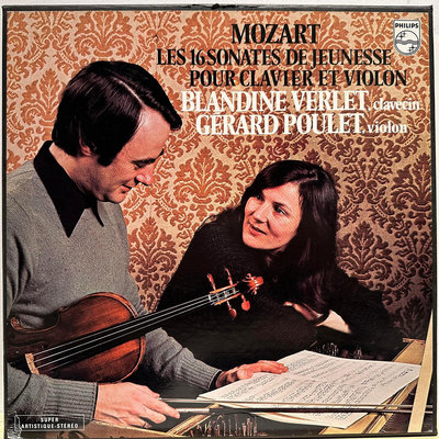 音箱設備普雷/韋爾萊莫扎特早期大鍵琴和小提琴作品頭版Philips 3LP黑膠*音響配件