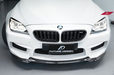 【政銓企業有限公司】BMW F06 F12 F13 正 M6專用 V款 卡夢 前下巴 現貨免費安裝 高品質 雙面碳纖維