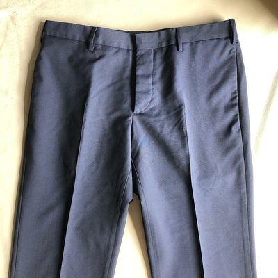 [品味人生2]保證正品 Prada 深藍色 西裝褲  size 46 義大利製
