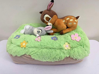 迪士尼小鹿斑比紙巾盒套睡眠系列日本中古絕版桑普兔