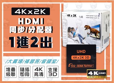 年末特賣🚀1進2出 隨插即用 可串聯 HDMI分配器 🚀多螢幕畫面顯示同步器 支援3D 免驅動 一進二出 4K2K影音