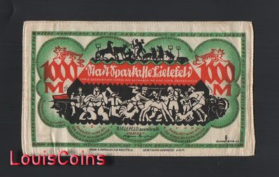 【Louis Coins】B1541-GERMANY-1920德國緊急貨幣布鈔票,1000 MARK