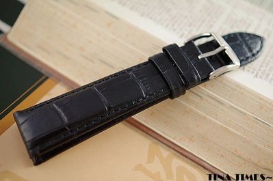 TINA TIMES~源至法國手工藝~法國ZRC鱷魚紋手工小牛皮錶帶 歐規名品的唯一選擇18mm   20mm 22mm