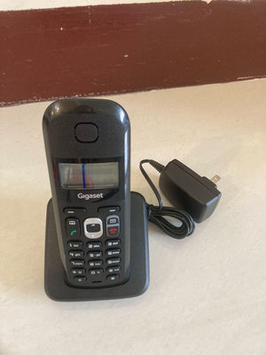 西門子 SIEMENS Gigaset  DECT數位無線電話 話機 單子機 黑色 (AS180)只有擴充子機 +充電