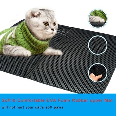 EVA雙層貓砂墊防帶出可折疊寵物用品家用寵物墊狗窩墊寵物落砂墊 自行安裝