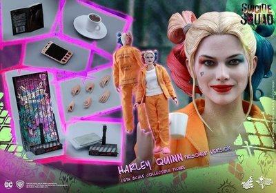 全新 Hot Toys MMS407 1/6 自殺突擊隊 小丑女 Harley Quinn 哈莉奎茵 囚服版