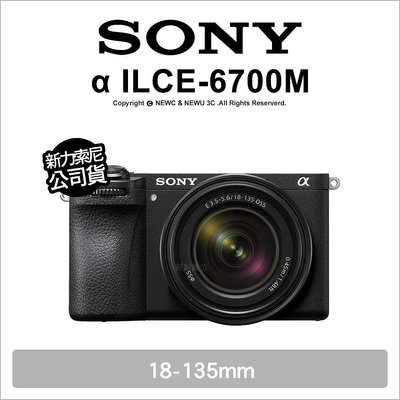 【薪創忠孝新生】Sony ILCE-6700M A6700M 18-135mm 4K120P錄影 5級防手震 單機身 公司貨