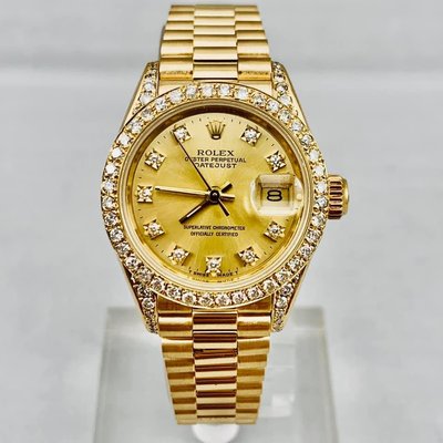 鑫泰典精品  勞力士 ROLEX 69178 原裝十鑽面盤  附原廠保單盒子 瑞士錶 名錶 女錶 手錶(已售出)