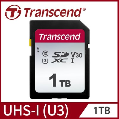 平廣 送袋 創見 Transcend 1T SD 記憶卡 UHS-I U3(V30) SDC300S 1TB XC 卡