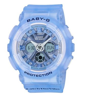 【萬錶行】CASIO BABY G 復古嘻哈風情 運動雙顯錶腕 BA-130CV-2A