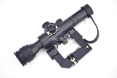 【WKT】4*26 A&amp;K / SVD / AK系列用狙擊鏡(紅色輔助光源)-通用AIM槍款-CHB114