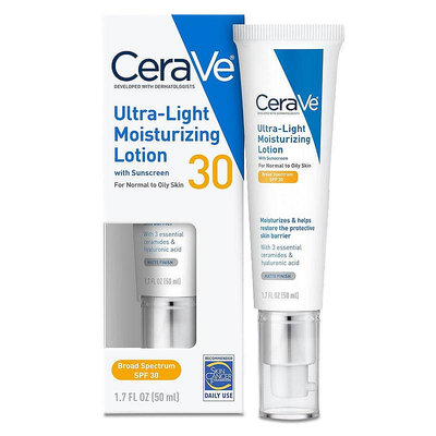【雷恩的美國小舖】CeraVe 輕盈保濕乳液 Ultra-light Moisturizing Lotion 日常保養 肌膚保濕