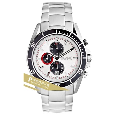 雅格時尚精品代購Michael Kors腕錶 MK手錶 MK8339三眼計時商務男錶 錶帶精鋼腕流行手錶 腕錶 美國代購