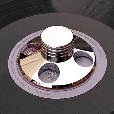 ��現貨��Amari 黑膠唱機LP壓鎮 LP唱盤專用 唱片壓墊 鋅基合金鍍金 250g