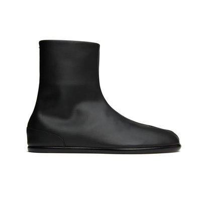 [全新真品代購] Maison Margiela 經典款 黑色皮革 Tabi 分趾 靴子 / 忍者鞋 (MM)