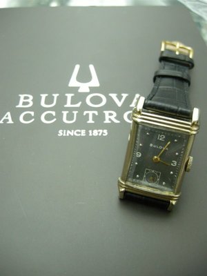 BULOVA  瑞士宝路華/ 40年代10K/f.金珍藏錶 品相極美 *