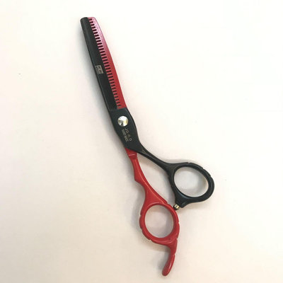 火匠6.0寸紅黑色理髮剪刀 牙剪打薄剪美髮剪