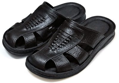 【菲瑪】護趾拖鞋 包頭拖鞋 超Q軟 止滑耐磨防水 黑SL-702