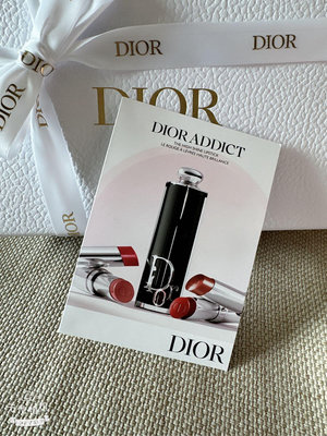 迪奧 Dior 癮幼唇膏 4色試色卡 全新