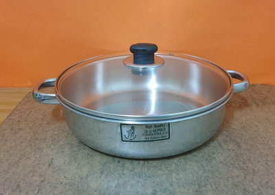 鍋子二手精品 波士頓 POLO不銹鋼鍋子(沒有使用過)尺寸30X8cm