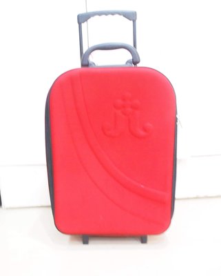 二手, JJ 紅色 雙輪拉桿行李箱 / 尺寸約18吋