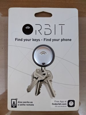 (全新) Orbit key finder Android IOS 銀色 ORB427 鑰匙圈 尋找定位手機 蘋果 安卓