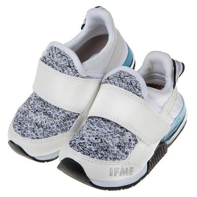 童鞋(15~19公分)日本IFME白色立體針織透氣兒童機能運動鞋P8D799M
