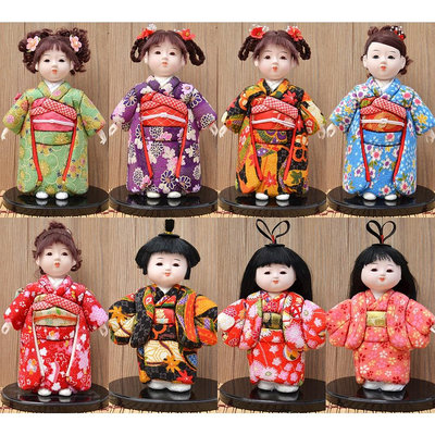 料理店裝飾品 特色手工藝絹人日本藝妓人偶娃娃市松人形藝妓娃娃擺件女兒節禮物 壽司店掛飾 日式和風裝飾