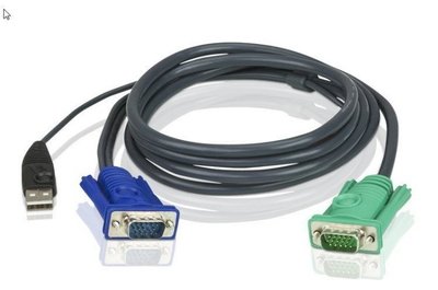 USB連接線 KVM 連接線3米 USB介面連接線適用CS1708A,CS1716A-ATEN 2L-5203U