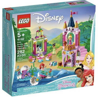 LEGO 樂高 41162 Disney 迪士尼公主系列  美人魚 睡美人 蒂安娜 皇家慶典 全新未拆 些壓痕