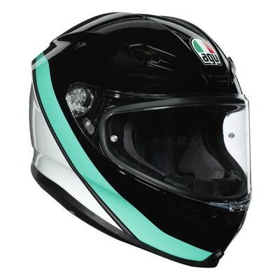 瀧澤部品 義大利 AGV K6 全罩安全帽 MINIMAL 黑藍白 碳纖複合纖維 彩繪 K-6 亞洲版 透氣舒適 雙D扣