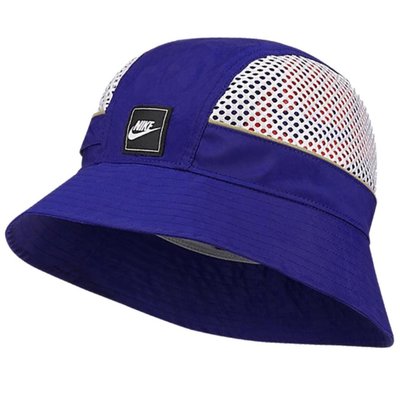 【AYW】NIKE NSW SPORTSWEAR BUCKET HAT MESH CAP藍 網布 漁夫帽 遮陽帽 鐘型帽