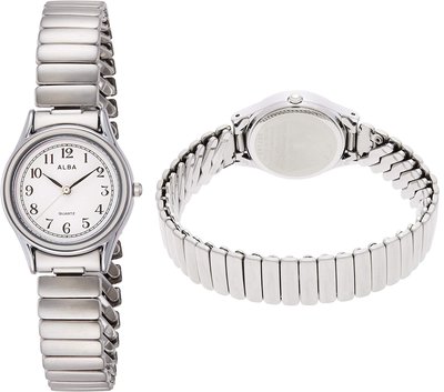 日本正版 SEIKO 精工 ALBA AQHK439 女錶 女用 手錶 手環 彈性錶帶 日本代購
