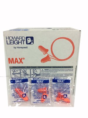 HOWARD LEIGHT MAX-1鐘形不帶線防音耳塞 33dB 噪音耳塞 保護聽力 一盒/200附 [ 好好防護 ]