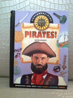 1998年版絕版書pirates David Spence海盜大衛斯賓塞  機關童書