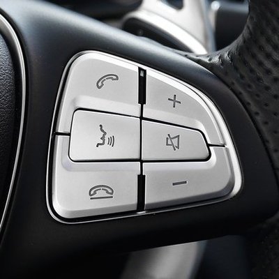 賓士 Benz W205 方向盤 按鍵貼 C180 C200 C250 C43 C63 AMG 改裝 裝飾 按鍵