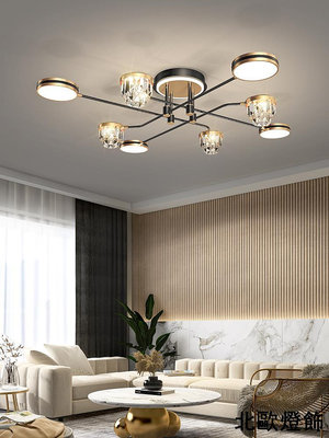 客廳吸頂燈現代簡約大氣家用LED主燈溫馨浪漫臥室燈具北歐