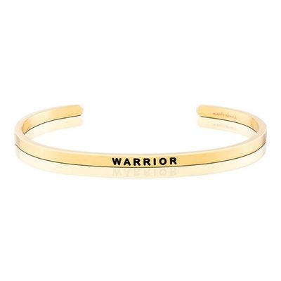MANTRABAND 美國悄悄話手環 Warrior 真正的戰士 金色手環